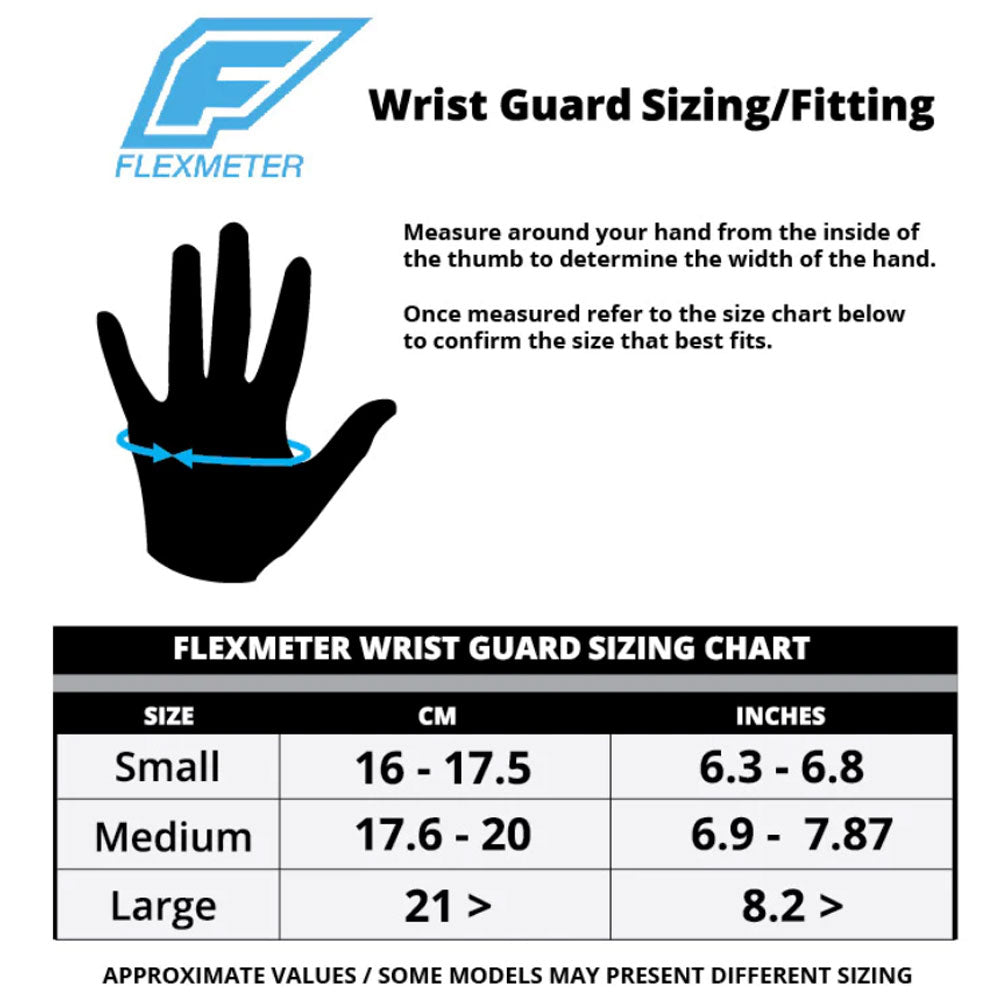 Demon Flexmeter D30 Double Sided Wrist Guards - The Snowboard Shop