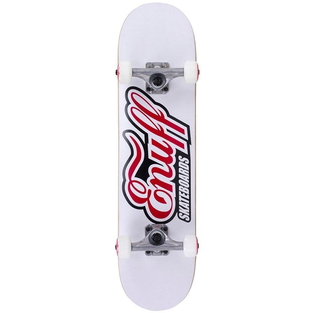 Enuff Classic Logo White Mini Complete Skateboard - 7.25" - The Snowboard Shop