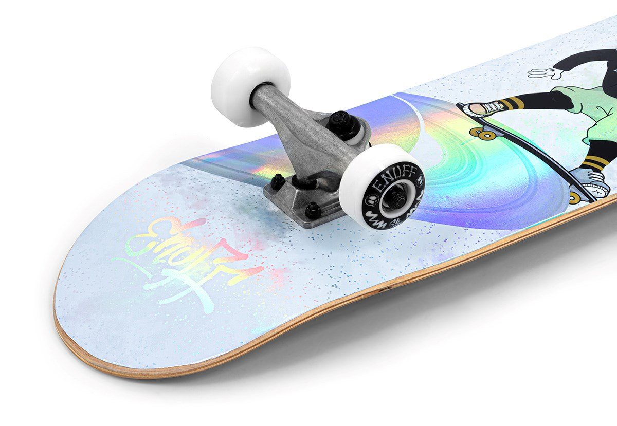 Enuff Skully Hologram Mini Complete Skateboard - 7.25" - The Snowboard Shop