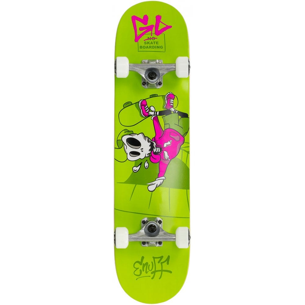 Enuff Skully Mini Green Complete Skateboard - 7.25" - The Snowboard Shop