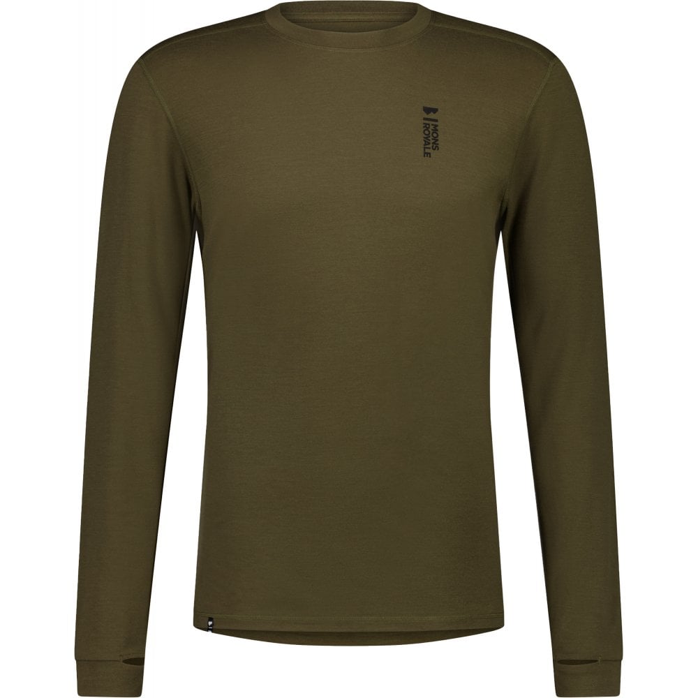 Mons Royale Cascade Flex 200 Crew Base Layer - The Snowboard Shop