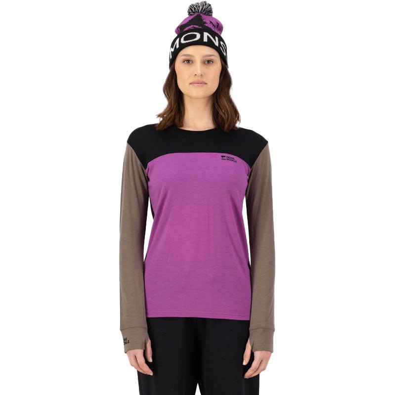 Mons Royale Women's Yotei Crew Base Layer - The Snowboard Shop