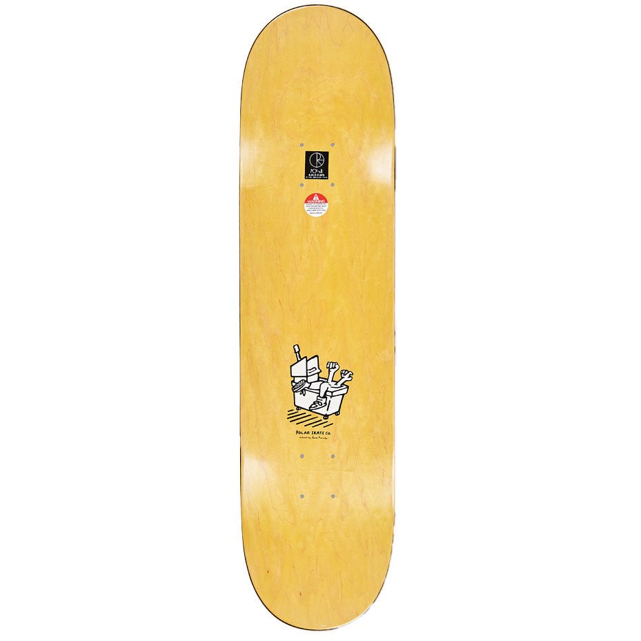 Polar Dane Brady Mopping Deck (White) - 8.25" - The Snowboard Shop