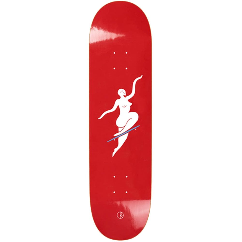 Polar No Comply Red Deck - 7.875" - The Snowboard Shop