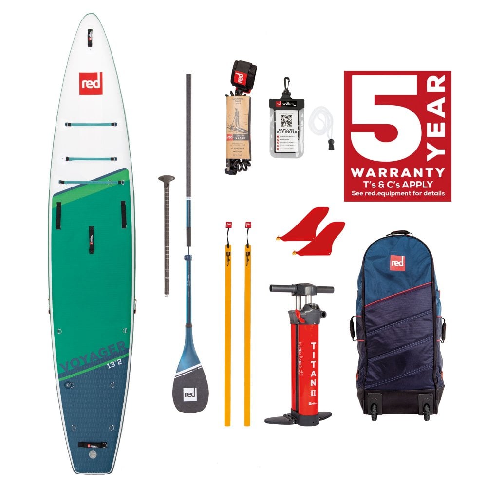 Red Paddle Co Voyager 13ft 2 Inflatable Paddle Board Package - The Snowboard Shop