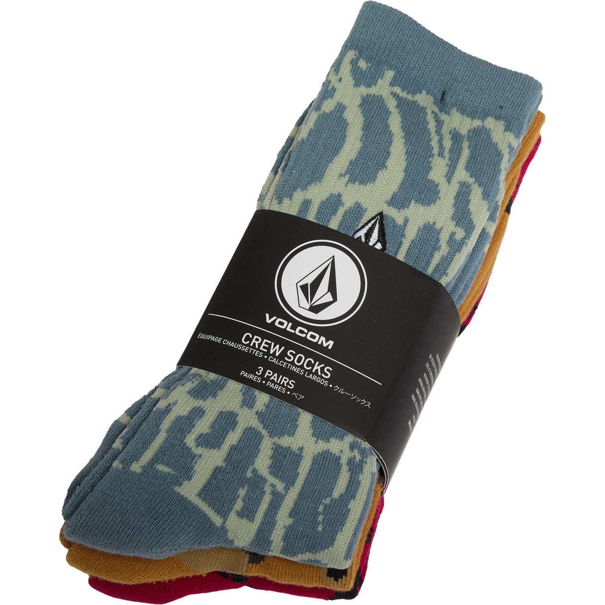 Volcom Print Mixer (2) 3 Pack Socks - The Snowboard Shop
