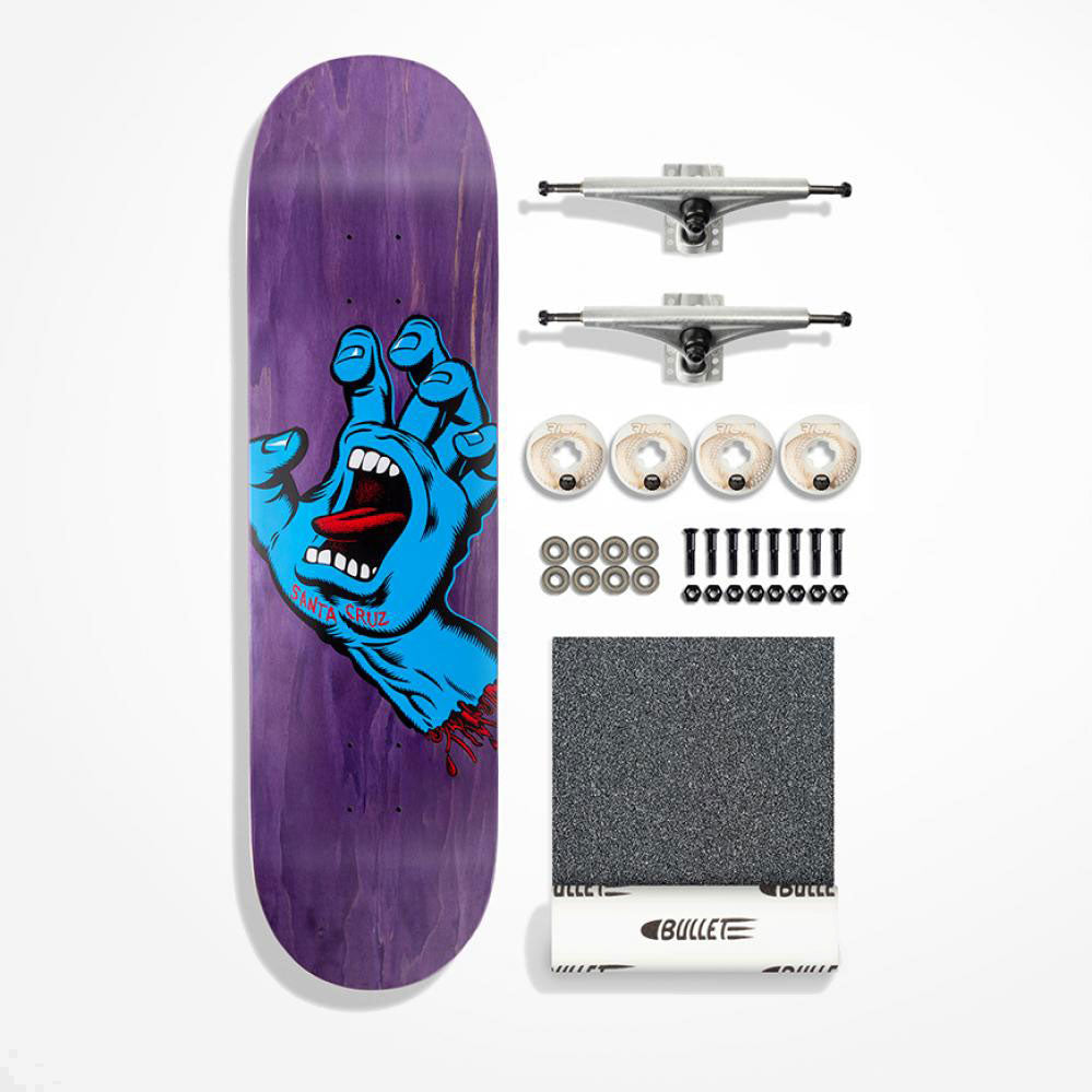 Santa Cruz Screaming Hand DIY Kit Complete Skateboard - 8.375"