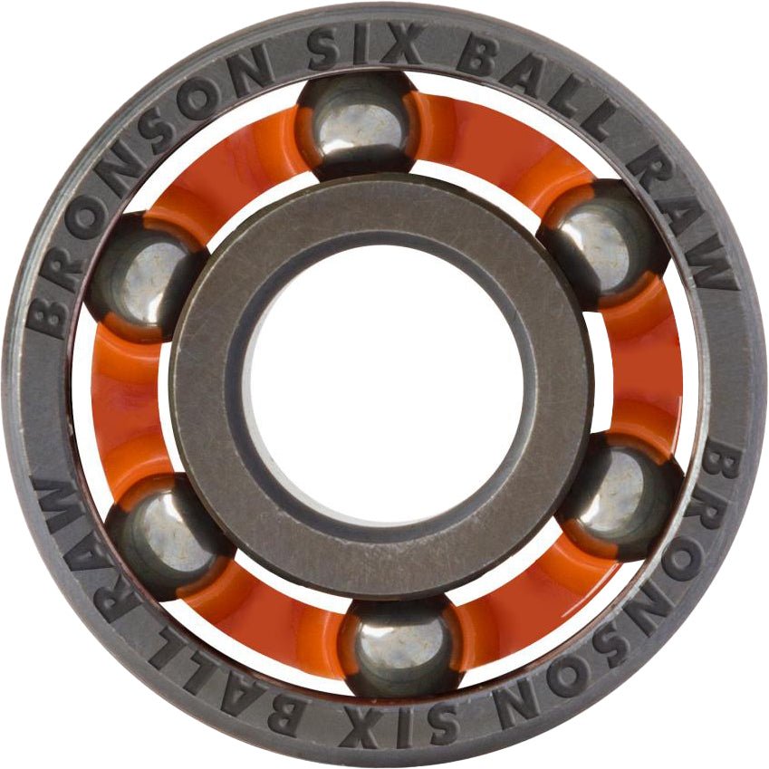 Bronson Raw 6 Ball Skateboard Bearings - The Snowboard Shop