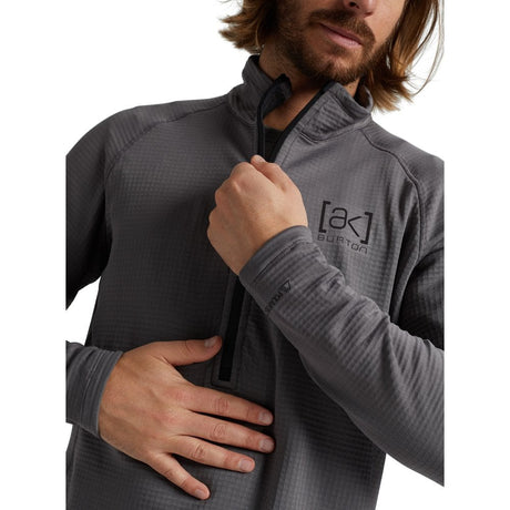Burton [ak] Helium Grid Half - Zip Fleece - The Snowboard Shop