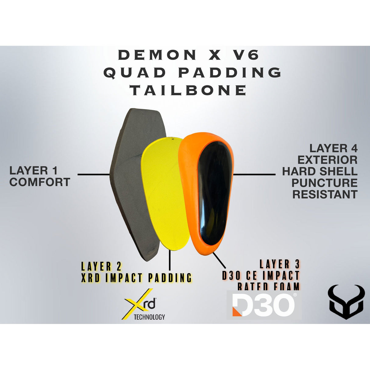 Demon Women's Flexforce X V6 D3O / XRD Impact Shorts - The Snowboard Shop