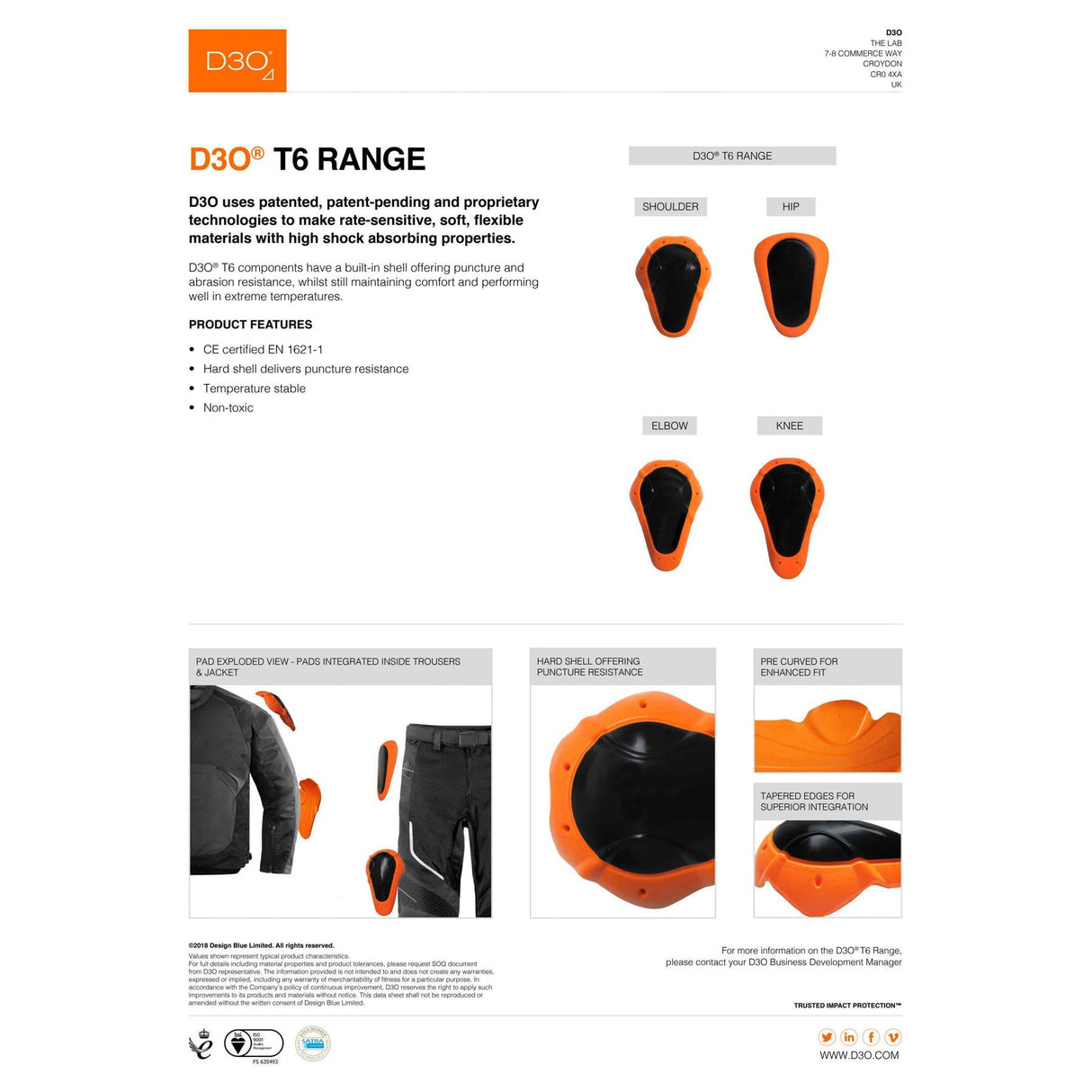 Demon Women's Flexforce X V6 D3O / XRD Impact Shorts - The Snowboard Shop