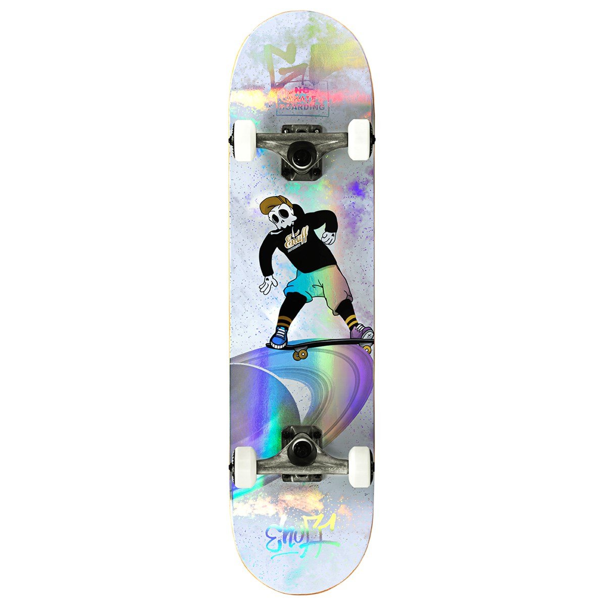 Enuff Skully Hologram Mini Complete Skateboard - 7.25" - The Snowboard Shop