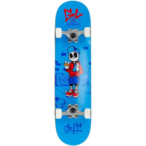 Enuff Skully Mini Blue Complete Skateboard - 7.25" - The Snowboard Shop