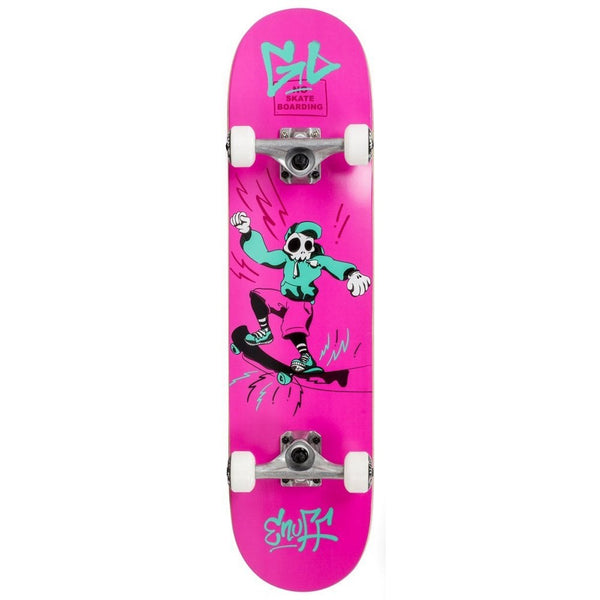 Enuff Skully Mini Pink Complete Skateboard - 7.25" - The Snowboard Shop