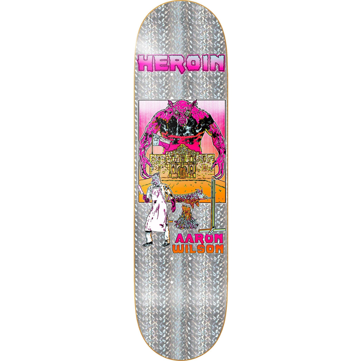 Heroin Aaron Wilson Hellscape Deck - 8.5" - The Snowboard Shop