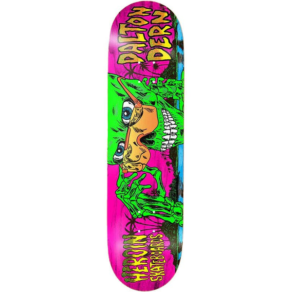 Heroin Dalton Dern Skeleton Deck - 8.5" - The Snowboard Shop
