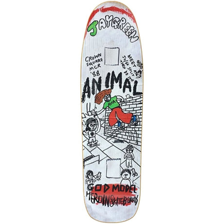 Heroin Jay Green 'Manchester 1988' Deck - 8.88" - The Snowboard Shop