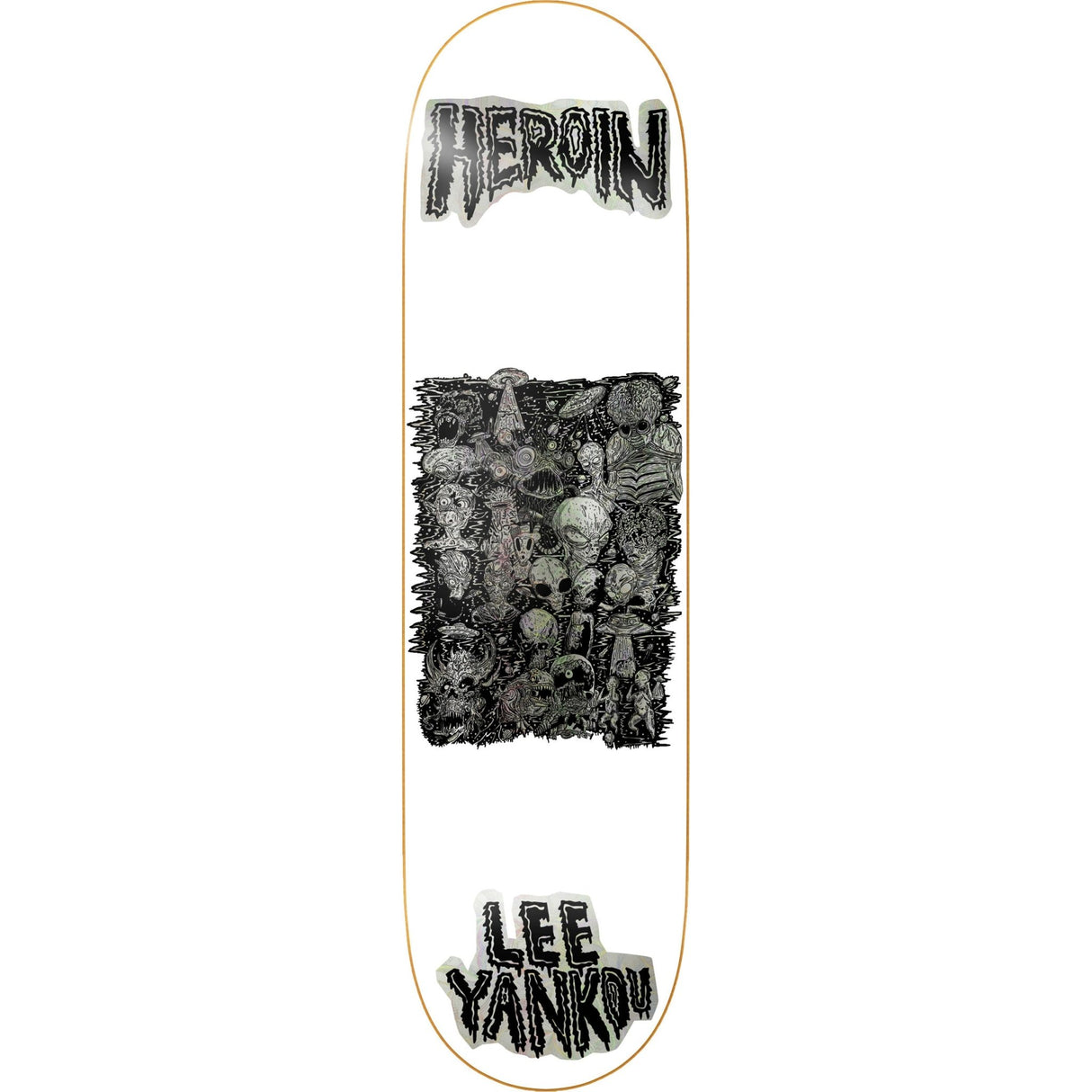 Heroin Lee Yankou Allegory Of Fear Deck - 8.25" - The Snowboard Shop