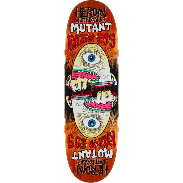 Heroin Mutant Razor Egg Deck - 9.5" - The Snowboard Shop