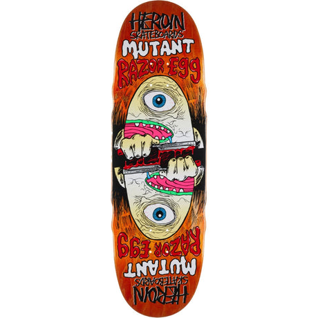 Heroin Mutant Razor Egg Deck - 9.5" - The Snowboard Shop