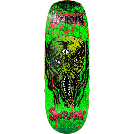 Heroin Swampy Slime Face Deck - The Snowboard Shop