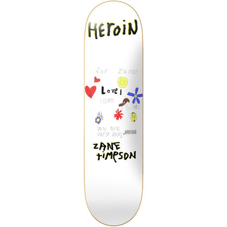 Heroin Very Nice Board Zane Timpson Deck - 9.0" - The Snowboard Shop
