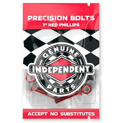 Independent 1" Phillips (Red) Skateboard Bolts - The Snowboard Shop