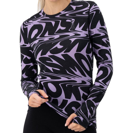 Mons Royale Cascade Flex 200 Women's Crew Base Layer - The Snowboard Shop