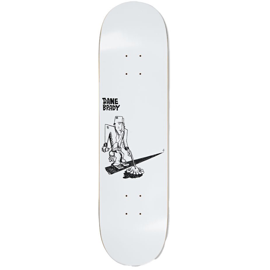 Polar Dane Brady Mopping Deck (White) - 8.25" - The Snowboard Shop