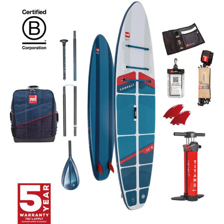 Red Paddle Co Compact 11ft Inflatable Paddle Board Package - The Snowboard Shop