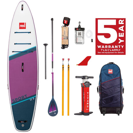 Red Paddle Co Sport 11ft 3 Inflatable Paddle Board Package - The Snowboard Shop