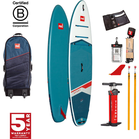 Red Paddle Co Sport 11ft 3 Inflatable Paddle Board Package - The Snowboard Shop
