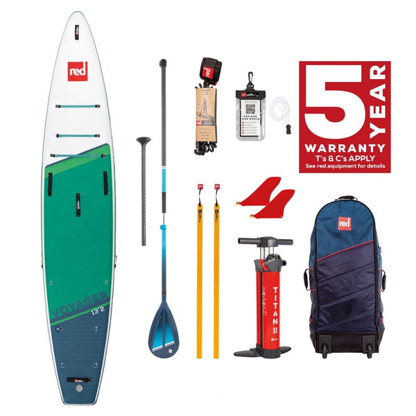 Red Paddle Co Voyager 13ft 2 Inflatable Paddle Board Package - The Snowboard Shop