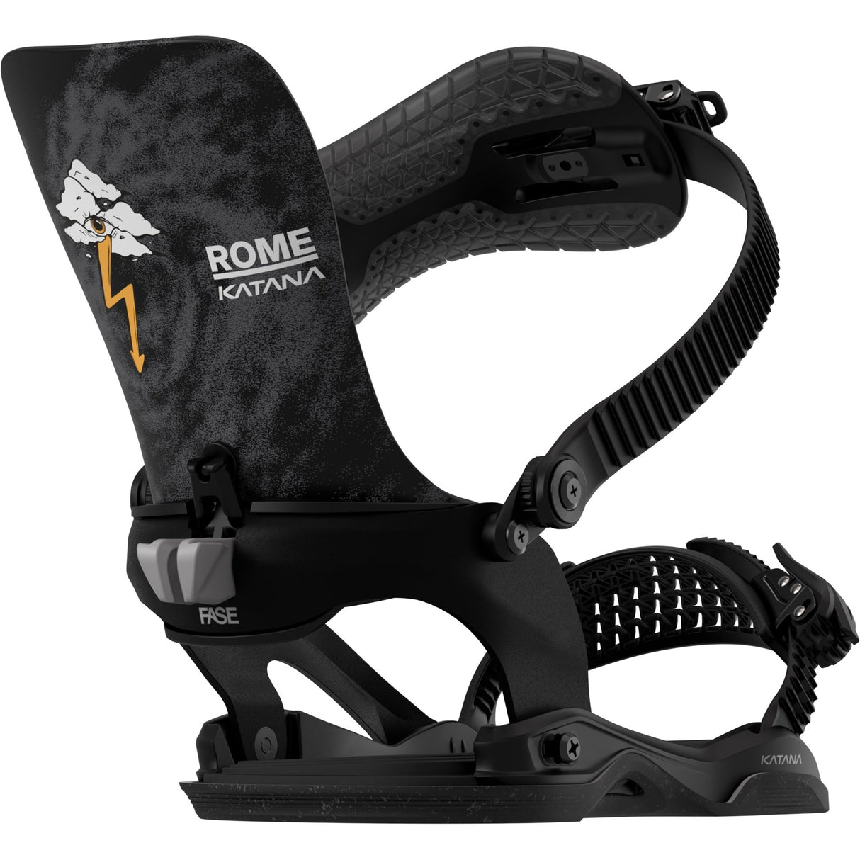 Rome Katana Pro FASE® AsymWrap™ Snowboard Bindings 2027 - The Snowboard Shop