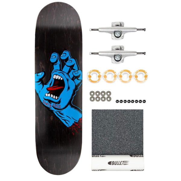 Santa Cruz Screaming Hand DIY Kit Complete Skateboard - 8.6" - The Snowboard Shop