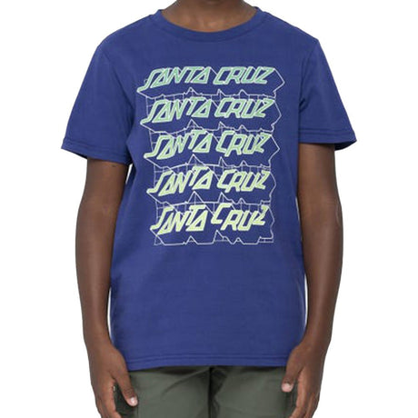 Santa Cruz Youth Grid Stacked T-Shirt - The Snowboard Shop