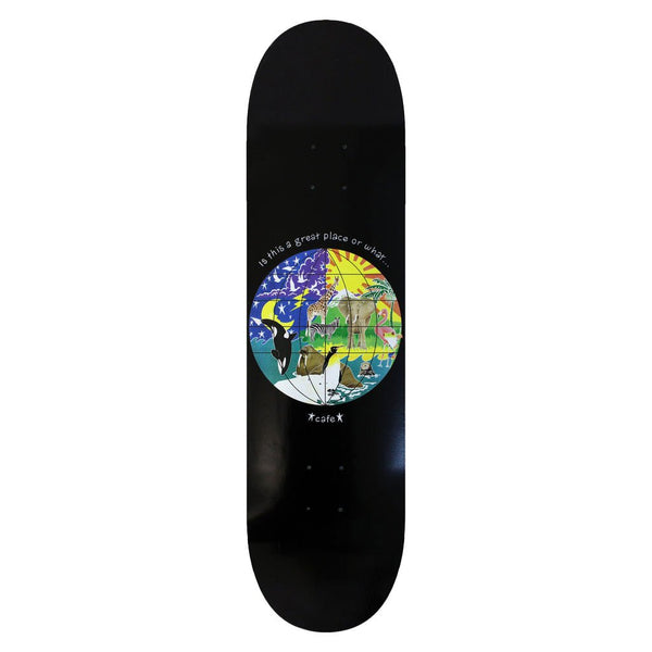 Skateboard Cafe Great Place Deck (Black) - 8.7" - The Snowboard Shop