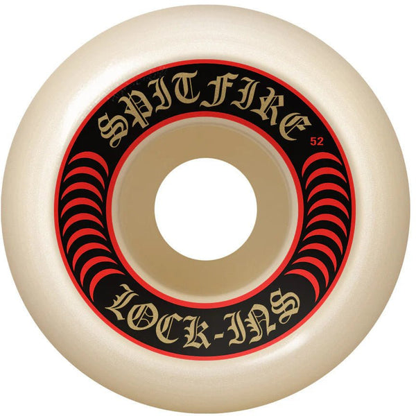 Spitfire Formula Four Lock Ins (Red) Skateboard Wheels - The Snowboard Shop
