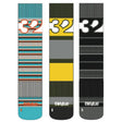 Thirtytwo Cut Out 3 - Pack Snow Socks - The Snowboard Shop
