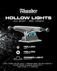 Thunder Hollow Lights II 149 Skateboard Trucks - The Snowboard Shop