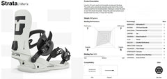 Union Strata Snowboard Bindings 2025 - The Snowboard Shop
