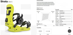 Union Strata Snowboard Bindings 2025 - The Snowboard Shop