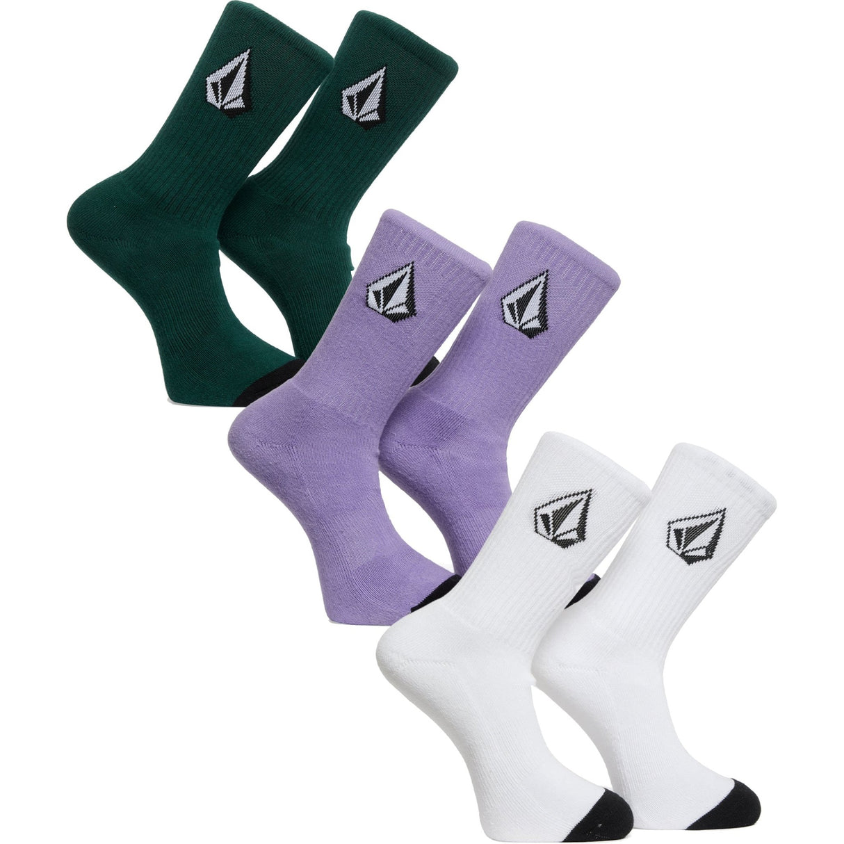 Volcom Full Stone 3 Pack Socks - The Snowboard Shop