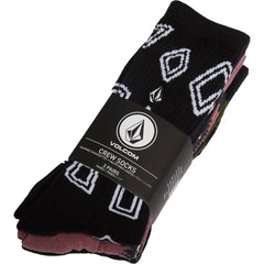 Volcom Print Mixer 3 Pack Socks - The Snowboard Shop