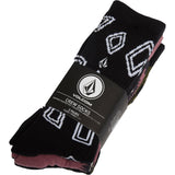 Volcom Print Mixer 3 Pack Socks - The Snowboard Shop