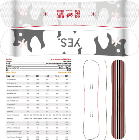 Yes Greats UnInc Snowboard 2025 - The Snowboard Shop